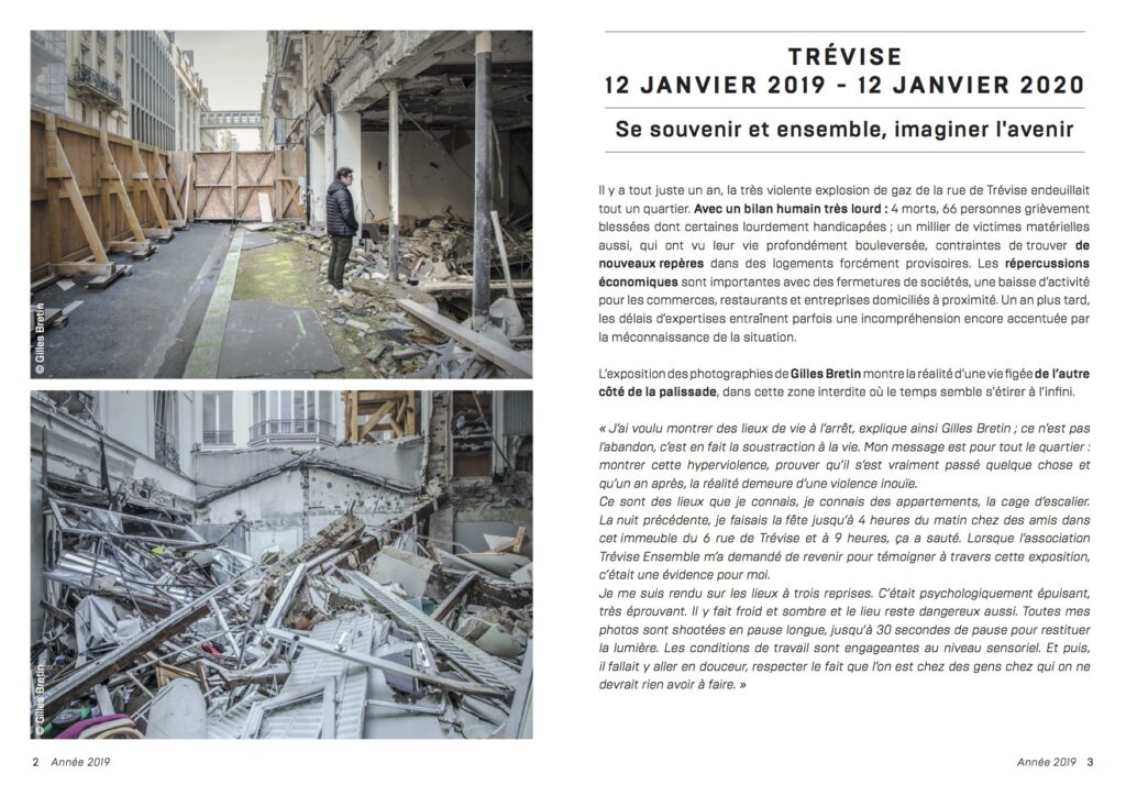 Commémoration 2020 Victimes explosion de la rue de Trévise