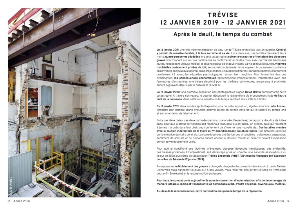 Commémoration 2021 Victimes explosion de la rue de Trévise